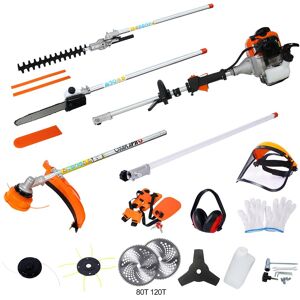 Kodotan sofa 12 in 1 Multi-Functional Trimming Tool, 52CC 2-Cycle Garden Tool System with Gas Pole Saw, Hedge Trimmer, Grass Trimmer Orange 12.0 In. W X 12.0 In. H X 83.0 In. D Kodotan sofa 12 in 1 Multi-Functional Trimming Tool, 52CC 2-Cycle Garden Tool System with Gas Pole Saw, Hedge Trimmer, Grass Trimmer Orange 12.0 In. W X 12.0 In. H X 83.0 In. D