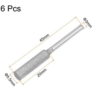 Unique 6pcs Diamond Chainsaw Sharpener Bits 7/32 Silver Tone Unique 6pcs Diamond Chainsaw Sharpener Bits 7/32 Silver Tone