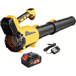 Kodotan sofa Leaf Blower Cordless, 21V Powerful Electric Cordless Leaf Blower with 1 x 4.0Ah Batteries & Charger for lawn care, patio Yellow 13.0 In. W X 7.5 In. H X 15.35 In. D Kodotan sofa Leaf Blower Cordless, 21V Powerful Electric Cordless Leaf Blower with 1 x 4.0Ah Batteries & Charger for lawn care, patio Yellow 13.0 In. W X 7.5 In. H X 15.35 In. D