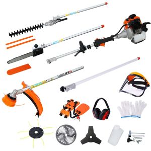 Kodotan sofa 10 in 1 Multi-Functional Trimming Tool, 52CC 2-Cycle Garden Tool System with Gas Pole Saw, Hedge Trimmer, Grass Trimmer Orange 12.0 In. W X 12.0 In. H X 83.0 In. D Kodotan sofa 10 in 1 Multi-Functional Trimming Tool, 52CC 2-Cycle Garden Tool System with Gas Pole Saw, Hedge Trimmer, Grass Trimmer Orange 12.0 In. W X 12.0 In. H X 83.0 In. D