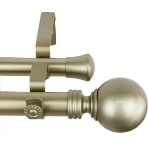 InStyleDesign Sphere 1-inch Adjustable Double Drapery Rod 160-240 inch - 160 to 240 inch Ligh Gold 160 to 240 inch InStyleDesign Sphere 1-inch Adjustable Double Drapery Rod 160-240 inch - 160 to 240 inch Ligh Gold 160 to 240 inch