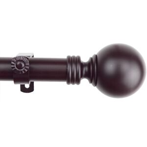 InStyleDesign Sphere 1-inch Adjustable Drapery Rod 160-240 inch - 160 to 240 inch Mahogany 160 to 240 inch InStyleDesign Sphere 1-inch Adjustable Drapery Rod 160-240 inch - 160 to 240 inch Mahogany 160 to 240 inch
