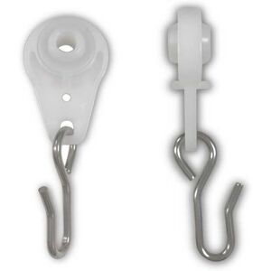 InStyleDesign 10 Ball Bearing Carrier with Stainless hooks for Multi-Purpose Room Divider Track White See Details InStyleDesign 10 Ball Bearing Carrier with Stainless hooks for Multi-Purpose Room Divider Track White See Details