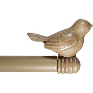 Urbanest Cute Bird Finial Adjustable Decorative Designer Curtain Rod Wood Grain 28 Urbanest Cute Bird Finial Adjustable Decorative Designer Curtain Rod Wood Grain 28