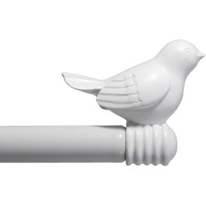 Urbanest Cute Bird Finial Adjustable Decorative Designer Curtain Rod Glossy White 84 Urbanest Cute Bird Finial Adjustable Decorative Designer Curtain Rod Glossy White 84