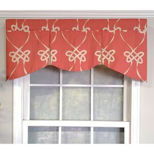 RLF Home Cordon Mandy Pleated Valance Orange 17.0 In. L X 50.0 In. W RLF Home Cordon Mandy Pleated Valance Orange 17.0 In. L X 50.0 In. W