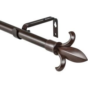 Urbanest Classic Forged Iron Fleur De Lis Window Drapery Rod Bronze 84 Urbanest Classic Forged Iron Fleur De Lis Window Drapery Rod Bronze 84