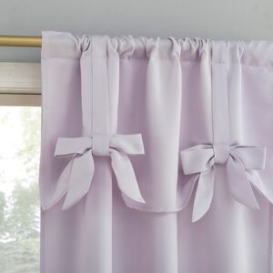 Sun Zero Emma Generation Bow Valance Semi-Sheer Rod Pocket 1-Piece Curtain Panel, Single Panel Lavender 40 Sun Zero Emma Generation Bow Valance Semi-Sheer Rod Pocket 1-Piece Curtain Panel, Single Panel Lavender 40