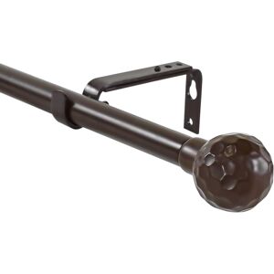 Urbanest Classic Forged Iron Hammered Ball Window Drapery Rod Bronze 28 Urbanest Classic Forged Iron Hammered Ball Window Drapery Rod Bronze 28