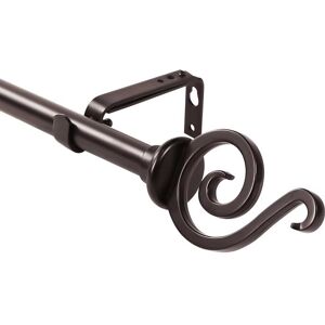 Urbanest Classic Forged Iron French Scroll Window Drapery Rod Bronze 28 Urbanest Classic Forged Iron French Scroll Window Drapery Rod Bronze 28