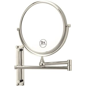 Nameeks Glimmer Wall Mounted Framed Makeup Mirror Satin Nickel See Description Nameeks Glimmer Wall Mounted Framed Makeup Mirror Satin Nickel See Description