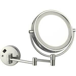 Nameeks Glimmer Wall Mounted Framed Makeup Mirror Satin Nickel See Description Nameeks Glimmer Wall Mounted Framed Makeup Mirror Satin Nickel See Description