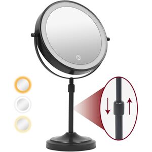 CoolArea Desktop Makeup Mirror with 3 Color Lighted, 1X/10X Magnifying Mirror with Touch Control & 360°Rotation & Type-C Charging Port Upgraded Black 9 inch CoolArea Desktop Makeup Mirror with 3 Color Lighted, 1X/10X Magnifying Mirror with Touch Control & 360°Rotation & Type-C Charging Port Upgraded Black 9 inch