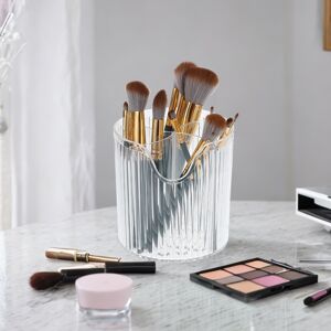 Unique Makeup Brush Cup 4 Slot Makeup Brush Holder for Vanity for Bathroom Countertops - 1pcs White 1pcs Unique Makeup Brush Cup 4 Slot Makeup Brush Holder for Vanity for Bathroom Countertops - 1pcs White 1pcs