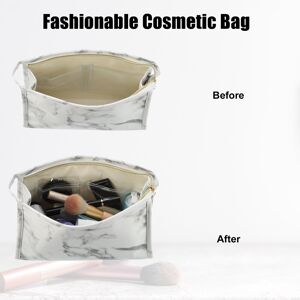 Unique Makeup Bag Cosmetic Travel Bag Makeup Brush Organizer Bag 9 White, Gray 0.01 In. W X 0.1 In. H X 0.1 In. D Unique Makeup Bag Cosmetic Travel Bag Makeup Brush Organizer Bag 9 White, Gray 0.01 In. W X 0.1 In. H X 0.1 In. D