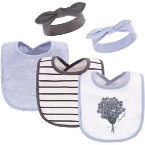 Hudson Baby Infant Girl Cotton Bib and Headband Set 5pk, Periwinkle, One Size - Periwinkle - One Size Periwinkle One Size Hudson Baby Infant Girl Cotton Bib and Headband Set 5pk, Periwinkle, One Size - Periwinkle - One Size Periwinkle One Size