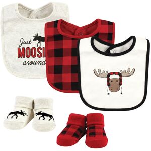 Hudson Baby Infant Boy Cotton Bib and Sock Set, Winter Moose, One Size - Winter Moose - One Size Winter Moose One Size Hudson Baby Infant Boy Cotton Bib and Sock Set, Winter Moose, One Size - Winter Moose - One Size Winter Moose One Size