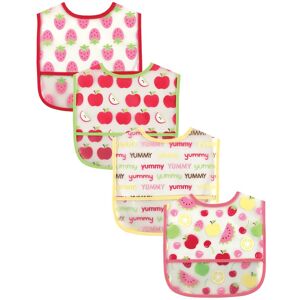 Luvable Friends Baby Girl Waterproof PEVA Bibs 4pk, Pink, One Size - Pink - One Size Pink One Size Luvable Friends Baby Girl Waterproof PEVA Bibs 4pk, Pink, One Size - Pink - One Size Pink One Size