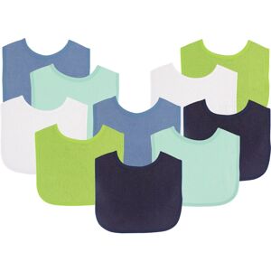 Luvable Friends Baby Boy Cotton Terry Bibs 10pk, Boy Solid Green, One Size - Boy Solid Green - One Size Boy Solid Green One Size Luvable Friends Baby Boy Cotton Terry Bibs 10pk, Boy Solid Green, One Size - Boy Solid Green - One Size Boy Solid Green One Size