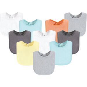 Hudson Baby Drooler Bib with Waterproof Lining, Gray Orange, One Size - Gray Orange - One Size Gray Orange One Size Hudson Baby Drooler Bib with Waterproof Lining, Gray Orange, One Size - Gray Orange - One Size Gray Orange One Size