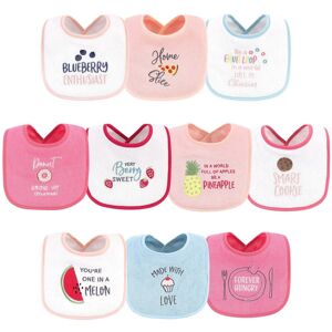 Hudson Baby Infant Girl Cotton Terry Drooler Bibs with Fiber Filling 10pk, Food Girl, One Size - Food Girl - One Size Food Girl One Size Hudson Baby Infant Girl Cotton Terry Drooler Bibs with Fiber Filling 10pk, Food Girl, One Size - Food Girl - One Size Food Girl One Size