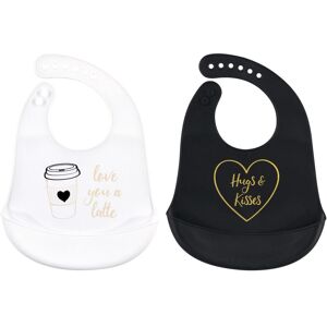 Hudson Baby Infant Girl Silicone Bibs 2pk, Latte, One Size - Latte - One Size Latte One Size Hudson Baby Infant Girl Silicone Bibs 2pk, Latte, One Size - Latte - One Size Latte One Size