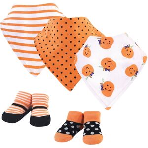 Hudson Baby Infant Girl Cotton Bib and Sock Set 5pk, Girl Pumpkin, One Size - Girl Pumpkin - One Size Girl Pumpkin One Size Hudson Baby Infant Girl Cotton Bib and Sock Set 5pk, Girl Pumpkin, One Size - Girl Pumpkin - One Size Girl Pumpkin One Size