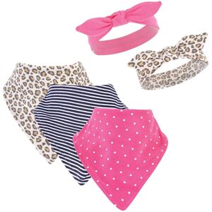 Hudson Baby Infant Girl Cotton Bib and Headband Set 5pk, Leopard, One Size - Leopard - One Size Leopard One Size Hudson Baby Infant Girl Cotton Bib and Headband Set 5pk, Leopard, One Size - Leopard - One Size Leopard One Size