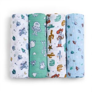 aden + anais aden+anais essentials Disney Baby 4-Pack 100% Cotton Muslin Swaddle Blankets Multi 44.0 In. L X 44.0 In. W aden + anais aden+anais essentials Disney Baby 4-Pack 100% Cotton Muslin Swaddle Blankets Multi 44.0 In. L X 44.0 In. W