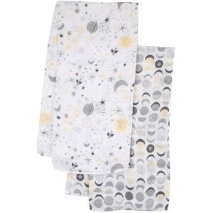 Bedtime Originals Little Star Celestial Cotton Muslin Swaddle Blankets 2-Pack White 44.0 In. L X 44.0 In. W X 0.01 In. H Bedtime Originals Little Star Celestial Cotton Muslin Swaddle Blankets 2-Pack White 44.0 In. L X 44.0 In. W X 0.01 In. H