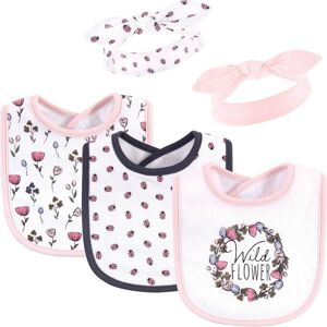Hudson Baby Infant Girl Cotton Bib and Headband Set 5pk, Wild Flower, One Size - Wild Flower - One Size Wild Flower One Size Hudson Baby Infant Girl Cotton Bib and Headband Set 5pk, Wild Flower, One Size - Wild Flower - One Size Wild Flower One Size