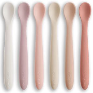 Silicone Baby Spoons Set - BPA Free Utensils by Comfy Cubs Blush Pack Silicone Baby Spoons Set - BPA Free Utensils by Comfy Cubs Blush Pack