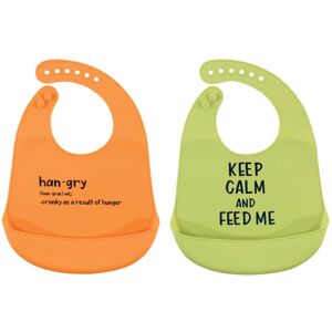 Hudson Baby Infant Silicone Bibs 2pk, Hangry, One Size - Hangry - One Size Hangry One Size Hudson Baby Infant Silicone Bibs 2pk, Hangry, One Size - Hangry - One Size Hangry One Size