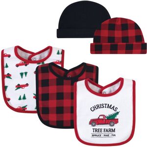 Hudson Baby Infant Boy Cotton Bib and Caps Set 5pk, Christmas Tree Farm, One Size - Christmas Tree Farm - One Size Christmas Tree Farm One Size Hudson Baby Infant Boy Cotton Bib and Caps Set 5pk, Christmas Tree Farm, One Size - Christmas Tree Farm - One Size Christmas Tree Farm One Size