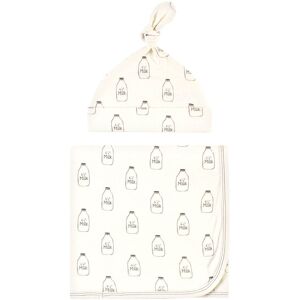 Touched by Nature Unisex Baby Organic Cotton Swaddle Blanket and Cap, Milk, 0-6 Months - Milk - One Size Milk One Size Touched by Nature Unisex Baby Organic Cotton Swaddle Blanket and Cap, Milk, 0-6 Months - Milk - One Size Milk One Size
