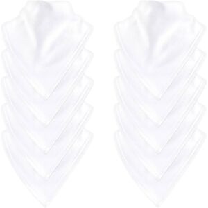 Touched by Nature Baby Organic Cotton Bandana Bibs 10pk, White, One Size - White - One Size White One Size Touched by Nature Baby Organic Cotton Bandana Bibs 10pk, White, One Size - White - One Size White One Size