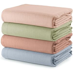 Comfy Cubs Muslin Swaddle Blankets, Pack of 4, 47 Pacific Blue,Cedar,Sage,Blush 47.0 In. L X 47.0 In. W Comfy Cubs Muslin Swaddle Blankets, Pack of 4, 47 Pacific Blue,Cedar,Sage,Blush 47.0 In. L X 47.0 In. W