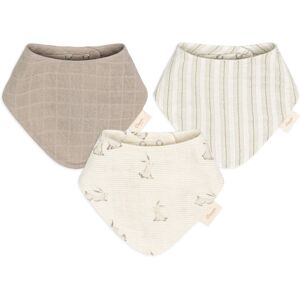 Crane Baby Organic 3-pc. Bunny Bib Set Off White Crane Baby Organic 3-pc. Bunny Bib Set Off White