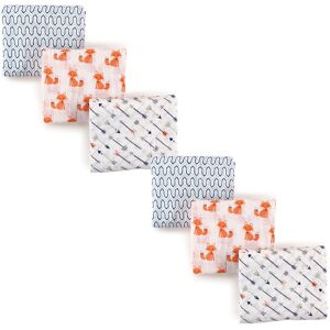 Hudson Baby Infant Boy Cotton Muslin Swaddle Blankets, Foxes 6-Piece, 3-Pack - Foxes 6-Piece - 6-Pack Foxes 6-Piece 6-Pack Hudson Baby Infant Boy Cotton Muslin Swaddle Blankets, Foxes 6-Piece, 3-Pack - Foxes 6-Piece - 6-Pack Foxes 6-Piece 6-Pack