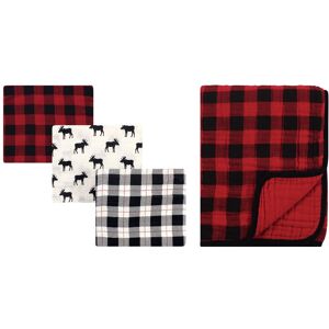 Hudson Baby Infant Boy Muslin Swaddle Blanket 3Pc and Tranquility Blanket, Moose Buffalo Plaid, One Size Moose Buffalo Plaid One Size Hudson Baby Infant Boy Muslin Swaddle Blanket 3Pc and Tranquility Blanket, Moose Buffalo Plaid, One Size Moose Buffalo Plaid One Size