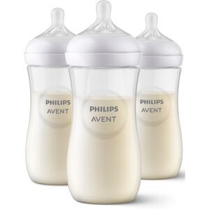 Philips Avent Natural Baby Bottles with Natural Response Nipples, 11oz, 3-pack Clear 10.1 - 15 Oz. Philips Avent Natural Baby Bottles with Natural Response Nipples, 11oz, 3-pack Clear 10.1 - 15 Oz.