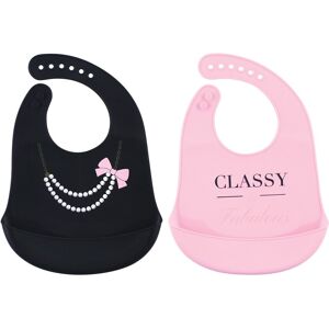 Little Treasure Baby Girl Silicone Bibs 2pk, Classy, One Size - Classy - One Size Classy One Size Little Treasure Baby Girl Silicone Bibs 2pk, Classy, One Size - Classy - One Size Classy One Size