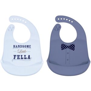 Little Treasure Baby Boy Silicone Bibs 2pk, Handsome Fella, One Size - Handsome Fella - One Size Handsome Fella One Size Little Treasure Baby Boy Silicone Bibs 2pk, Handsome Fella, One Size - Handsome Fella - One Size Handsome Fella One Size