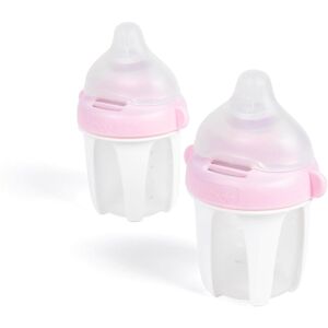Kiinde Active Latch Silicone Bottle - Pink, 2 pack - Pink Pink 3.1 - 4 Oz. Kiinde Active Latch Silicone Bottle - Pink, 2 pack - Pink Pink 3.1 - 4 Oz.