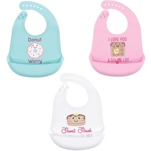 Hudson Baby Infant Girl Silicone Bibs 3pk, Donut, One Size - Donut - One Size Donut One Size Hudson Baby Infant Girl Silicone Bibs 3pk, Donut, One Size - Donut - One Size Donut One Size