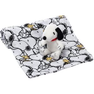 Lambs & Ivy Snoopy Muslin Swaddle Blanket & Mini Plush Newborn Baby Gift Set White 44.0 In. L X 44.0 In. W Lambs & Ivy Snoopy Muslin Swaddle Blanket & Mini Plush Newborn Baby Gift Set White 44.0 In. L X 44.0 In. W
