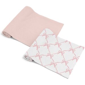 Sweet Jojo Designs Pink Bows Girl 2 Pack 100% Cotton Muslin Baby Swaddle Receiving Blankets - Solid Blush, for Ballet Collection Pink and White 47 in. x 47 in. x 0.1 in. Sweet Jojo Designs Pink Bows Girl 2 Pack 100% Cotton Muslin Baby Swaddle Receiving Blankets - Solid Blush, for Ballet Collection Pink and White 47 in. x 47 in. x 0.1 in.
