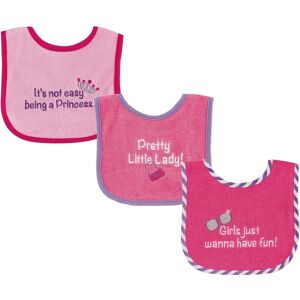 Luvable Friends Baby Girl Cotton Terry Drooler Bibs with PEVA Back 3pk, Pretty, One Size - Pretty - One Size Pretty One Size Luvable Friends Baby Girl Cotton Terry Drooler Bibs with PEVA Back 3pk, Pretty, One Size - Pretty - One Size Pretty One Size