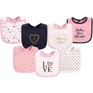 Hudson Baby Infant Girl Cotton Bibs 7pk, Love, One Size - Love - One Size Love One Size Hudson Baby Infant Girl Cotton Bibs 7pk, Love, One Size - Love - One Size Love One Size