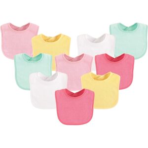 Luvable Friends Baby Girl Cotton Terry Bibs 10pk, Girl Solid, One Size - Girl Solid - One Size Girl Solid One Size Luvable Friends Baby Girl Cotton Terry Bibs 10pk, Girl Solid, One Size - Girl Solid - One Size Girl Solid One Size